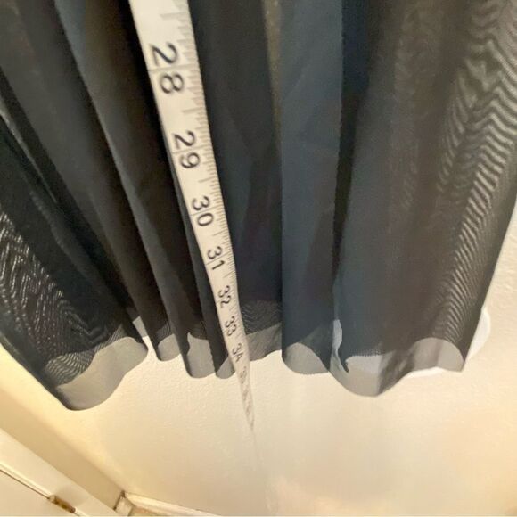 Weissman Elite Dance costume white black maxi mesh dress Alejandro D12165 SC 6 - Picture 8 of 10